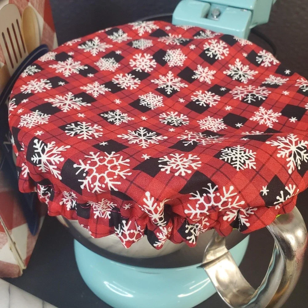 Feelin' Grinchy Snowflake Reversible KitchenAid Mixer Mixing Bowl Cover Baking